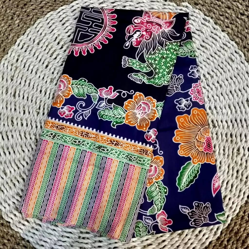 Kain Gendongan Cukin Corak Liong Shio Naga / Slendang Bayi / Kain Batik