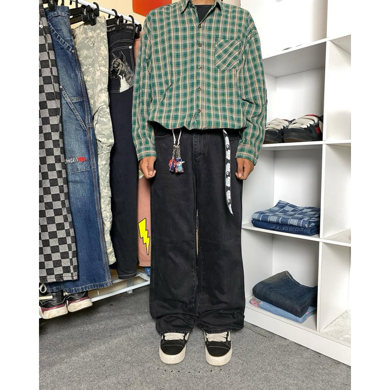 celana jeans black bnwt meng