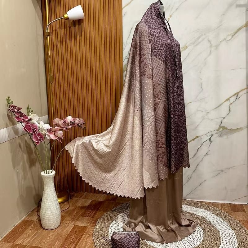 Mukena Travel Armani Silk Halus Lembut Adem