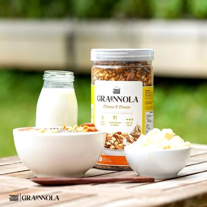 

Granola Timur Tengah CHESSEE AND CREAM| Sarapan Sehat Tinggi Serat Almond, Mete, Kurma