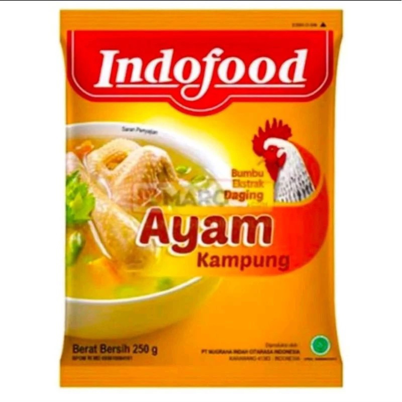 

Indofood Ayam Kampung Daging Bumbu Estrak 250gr