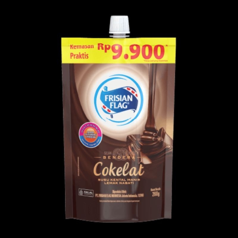 

susu frisian flag kemasan pouch coklat