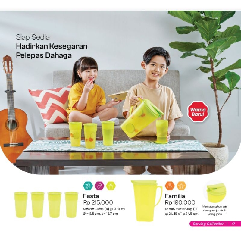 Festa glass moorlife / familia jug moorlife / gelas dan jug moorlife