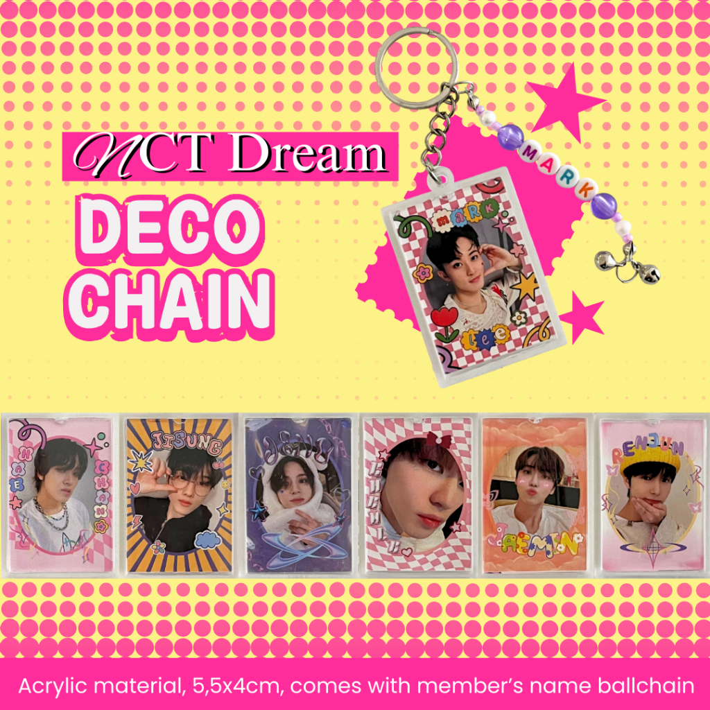 DECO CHAIN NCT DREAM, NCT 127, NCT WISH - KEYCHAIN KPOP NCT DREAM, NCT 127, NCT WISH