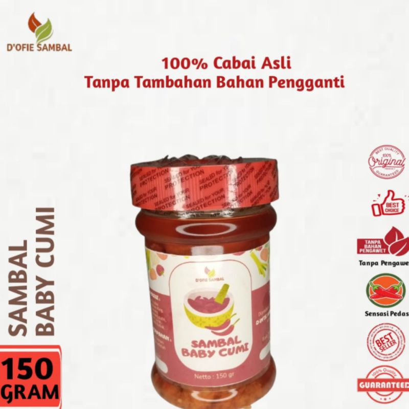 

D'Ofie Sambal Baby Cumi Pedas Jeletot (150 GRAM)