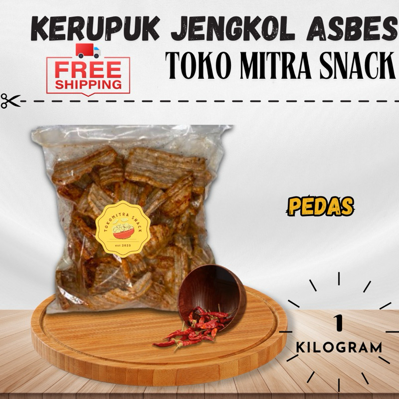 

Kerupuk Jengkol Asbes Pedas Khas Ciamis/Cemilan Khas Ciamis (1kg)