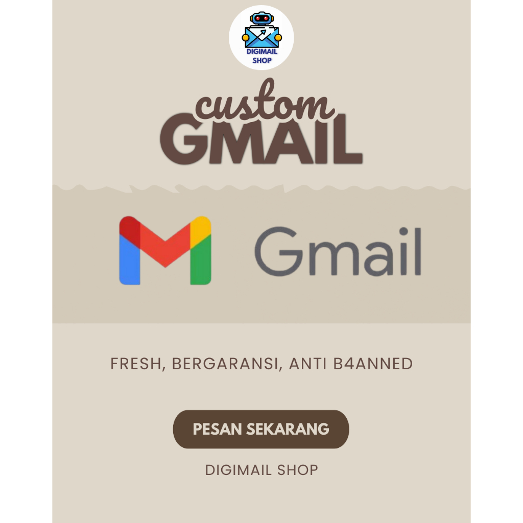 Gmail Custom Otp Permanen Murah High Quality Best Termurah No Veriv Fresh Siap Pakai Bergaransi