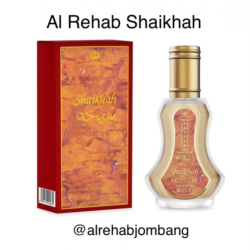 Parfum Shaikhah Al Rehab 35ml Spray Original Arab Saudi