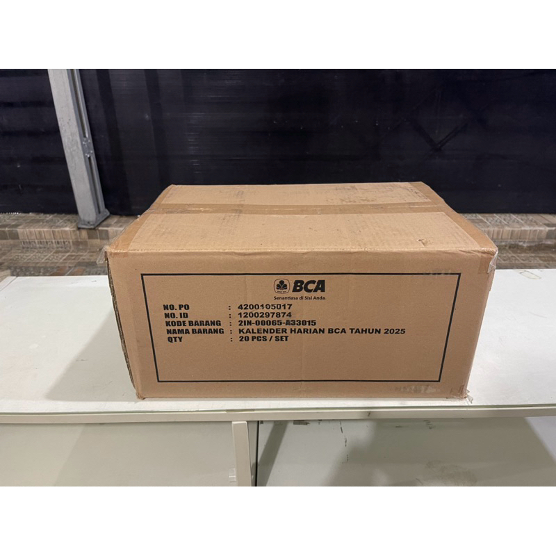 

Kardus 42 cm x 29 cm x 20 cm (750) Bekas BCA Double Wall