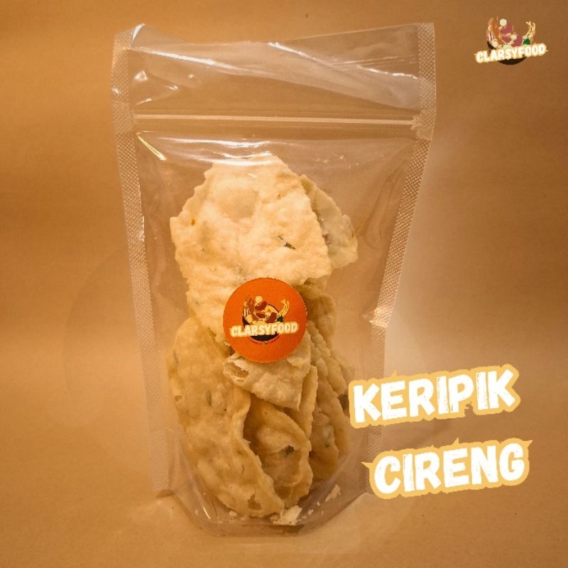 

CEMILAN KERIPIK CIRENG RENYAH 100GR CLARSYFOOD