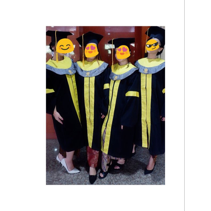 Baju Wisuda Universitas Terbuka| Jurusan Akuntansi| Second| Set Toga UT