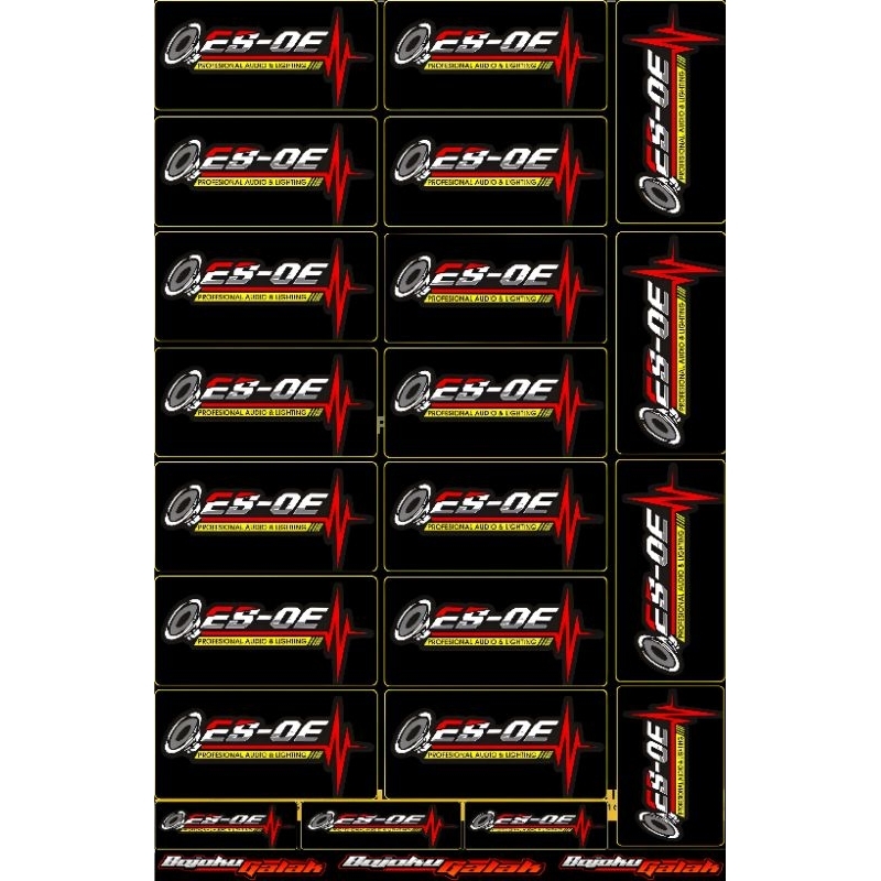 

STIKER ES-OE AUDIO ISI 18 PCS BAHAN ANTI AIR(VYNIL)