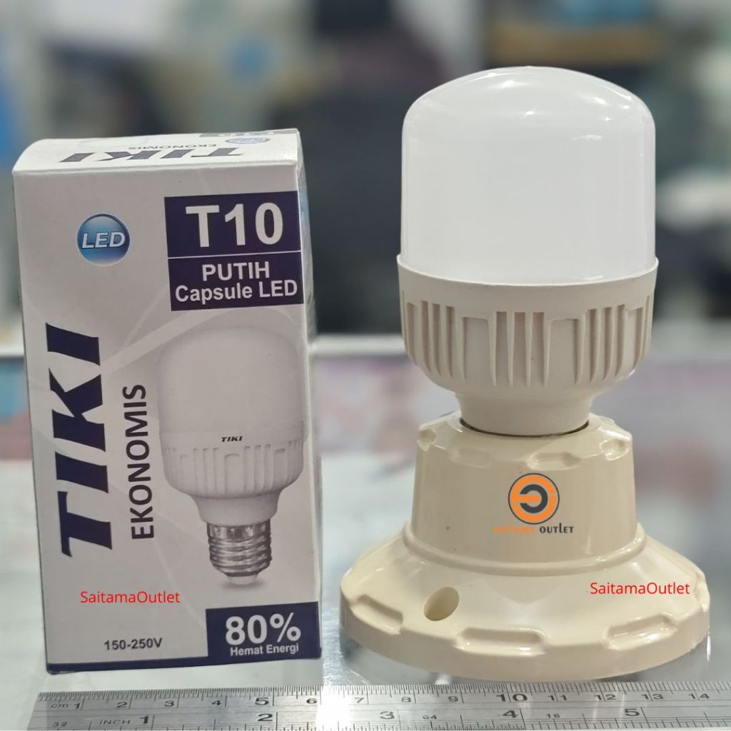 Lampu LED 10 watt Ekonomis Tiki murah 80% hemat energy