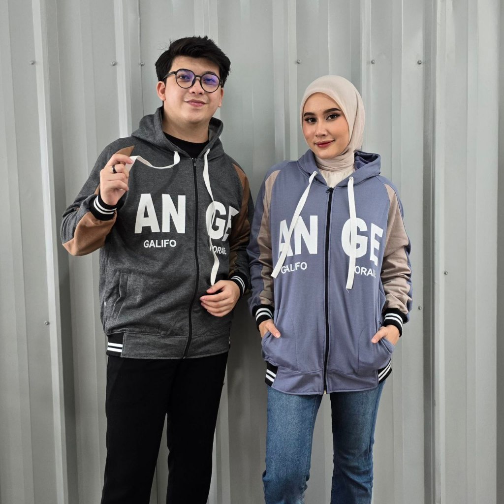 Jaket Couple Pasangan Terbaru / Jaket Hoodie couple / Jaket Baseball Galifo / Sweater kapelan