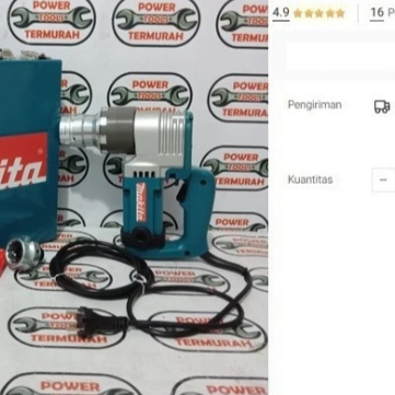 

Shear Wrench MAKITA 6922 NB Elektrik 6922 Pengencang Baut Kunci Momen