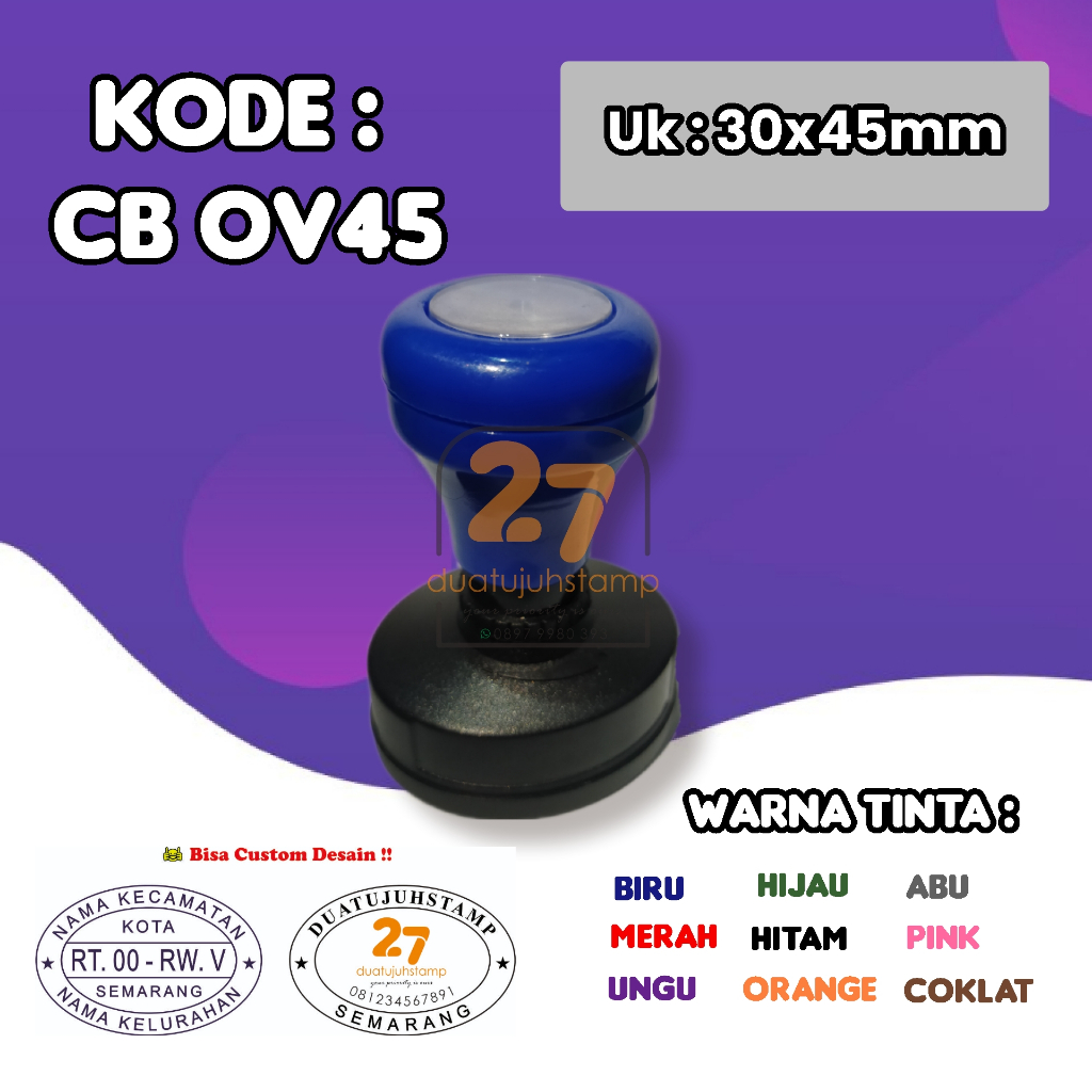 

OV45 Stempel Warna / Stempel Flash / Stempel Otomatis