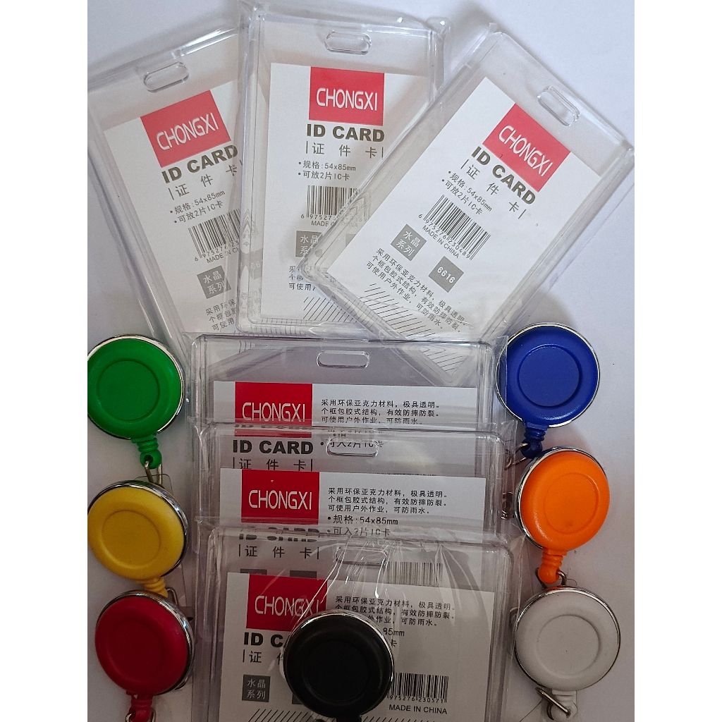 

Card Holder Akrilik Bening Tebal Muat 2 Slot Kartu dan Yoyo Putar