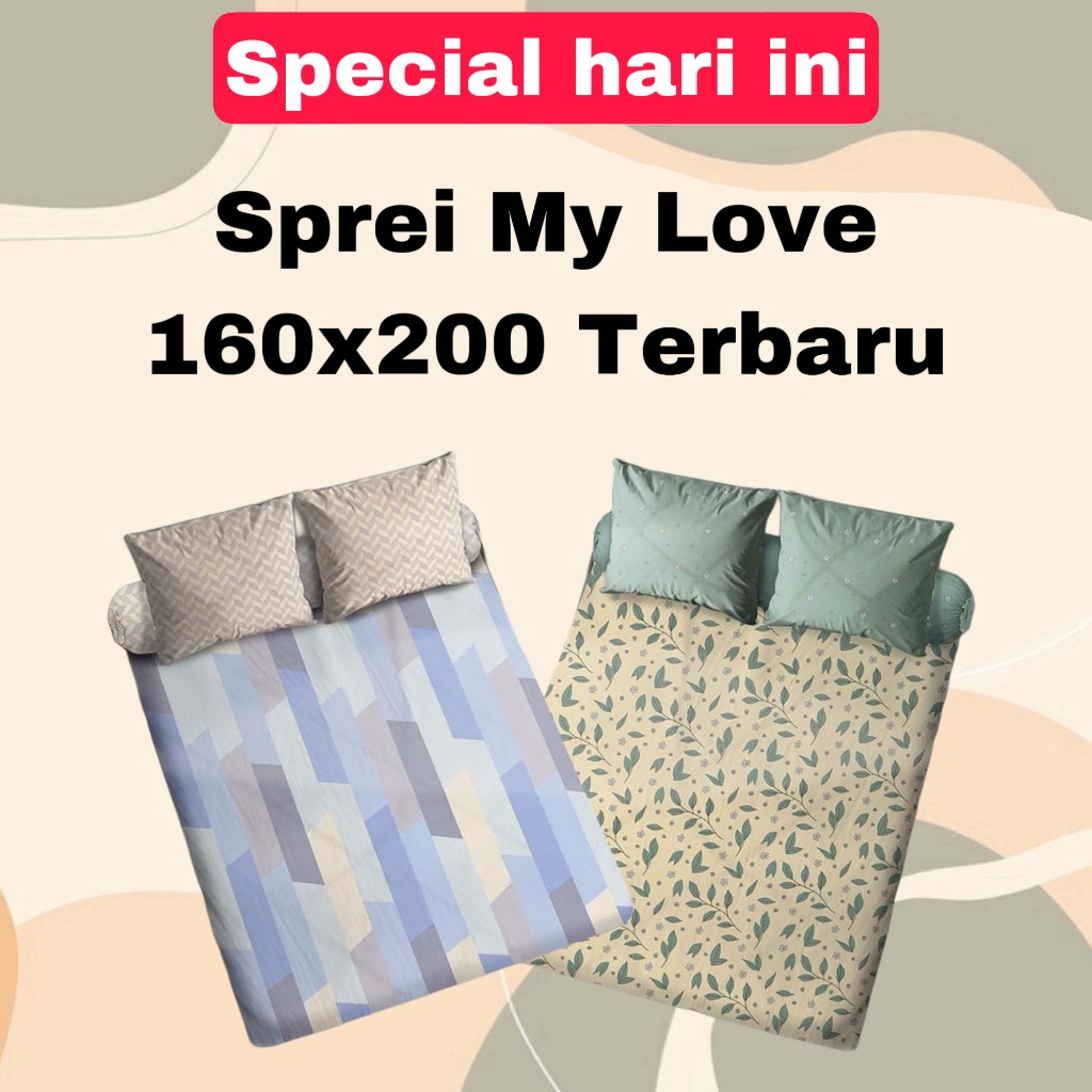 Sprei All New My Love 160x200 Tinggi 30 Cm