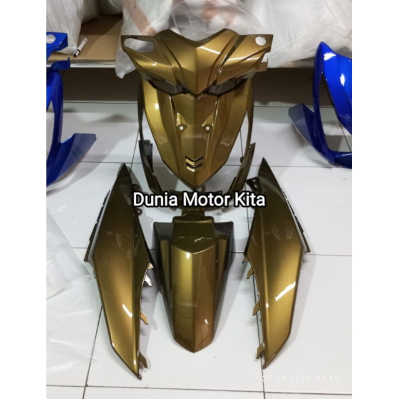Cover Body Halus Honda Beat FI 2013-2014 2015 2016 ( WARNA CUSTOM ) Putih lembayung Ungu