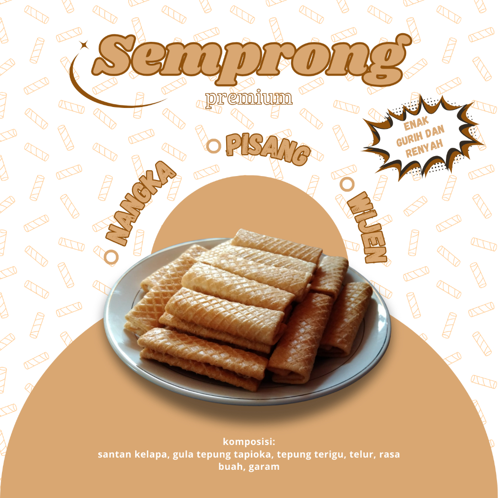 

Kue Semprong Lipat Kue Dompet Premium