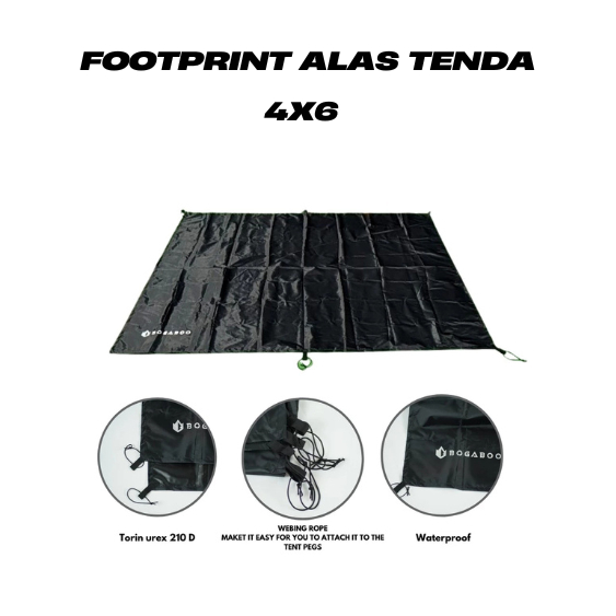 Alas Tenda Auriga Adv 4x6 Meter Footprint Terpal Tenda Multifungsi  Camping QUECHUA ARPENAZ FAMILY