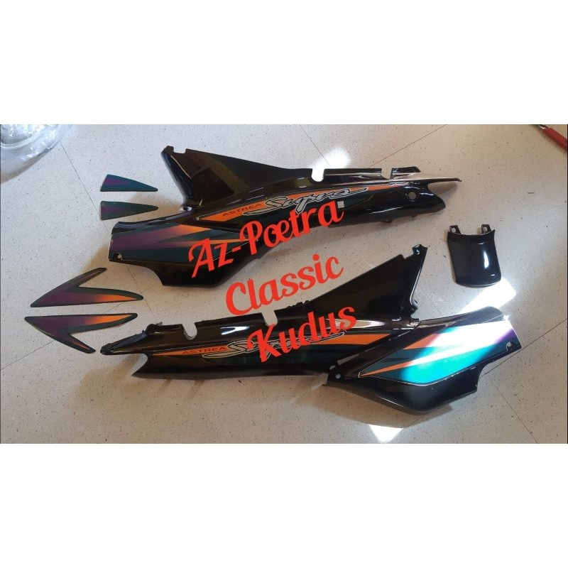 Paket komplit cover body honda supra x lama tahun 1997-2005 sett stiker komplit