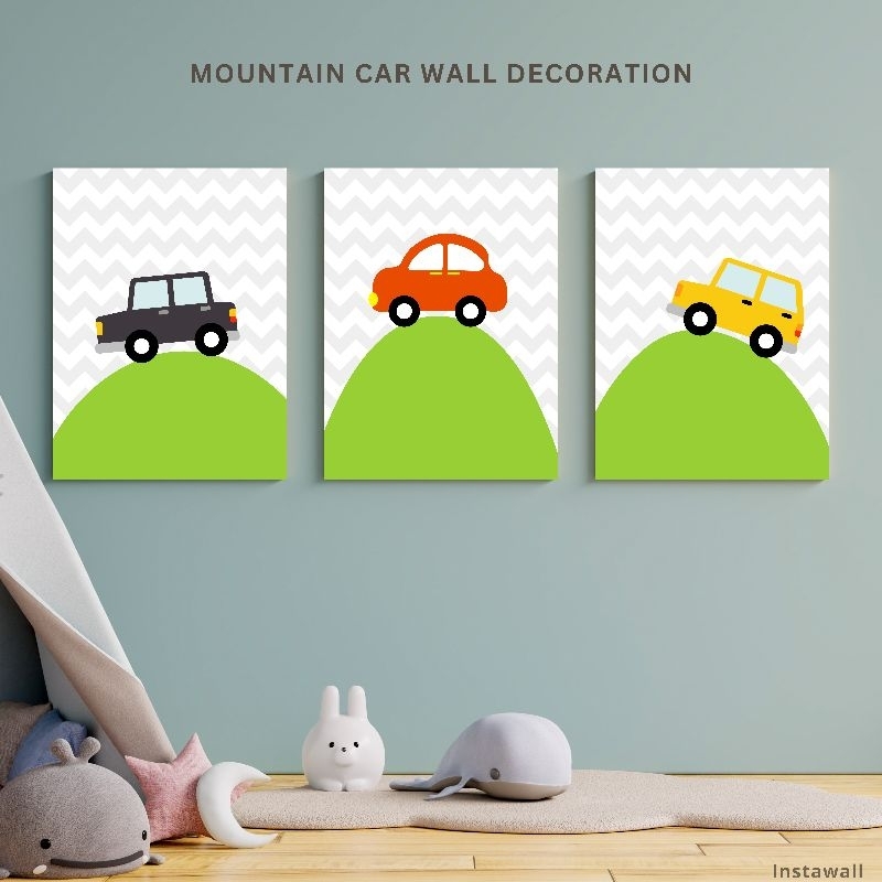 Hiasan dinding kamar anak mountain carsDekorasi dinding kamar anak bayi Dekorasi kamar tidur anak la