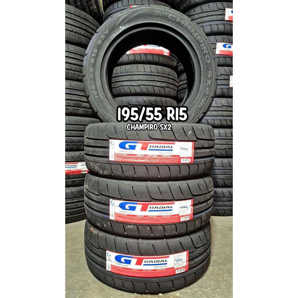Ban Sx2 ring 15 GT Radial Champiro SX2 195/55 R15 Ban Mobil sport semi slick