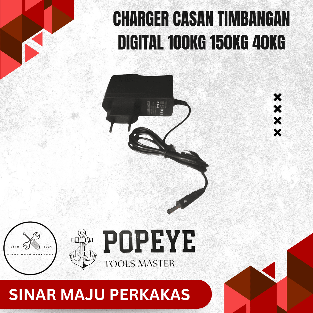 charger casan timbangan digital 100kg 150kg 40kg
