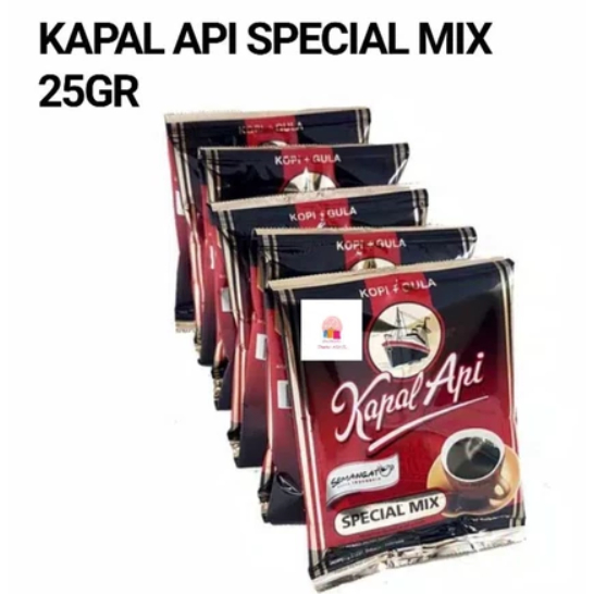 

Kopi Kapal Api Special Mix 25 gr RENCENG ( isi 10 )