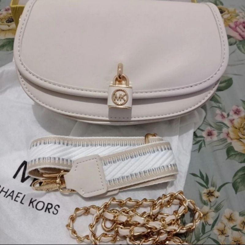 TAS WANITA MK MIRROR ORY PREMIUM  NEW WARNA BEIGE TALI DAPAT 2