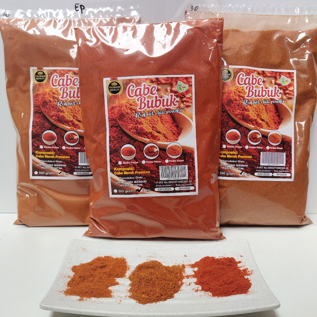 

CABE BUBUK PEDAS MURNI KEMASAN 1 KG