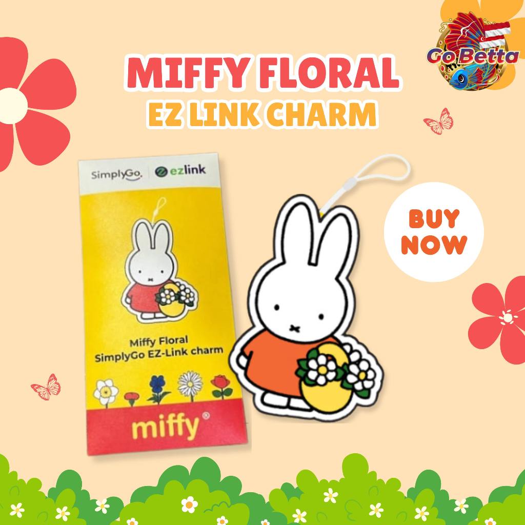 🇮🇩 SG Ezlink Card Miffy Floral EZ-Link Charm | Ez Link Card MRT Singapore & Bus Singapore | Anime Ez