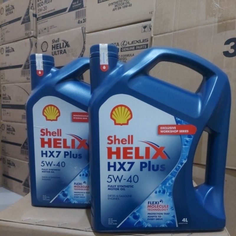 shell helix hx7 5w-40 Original 2 Galon 8 Liter