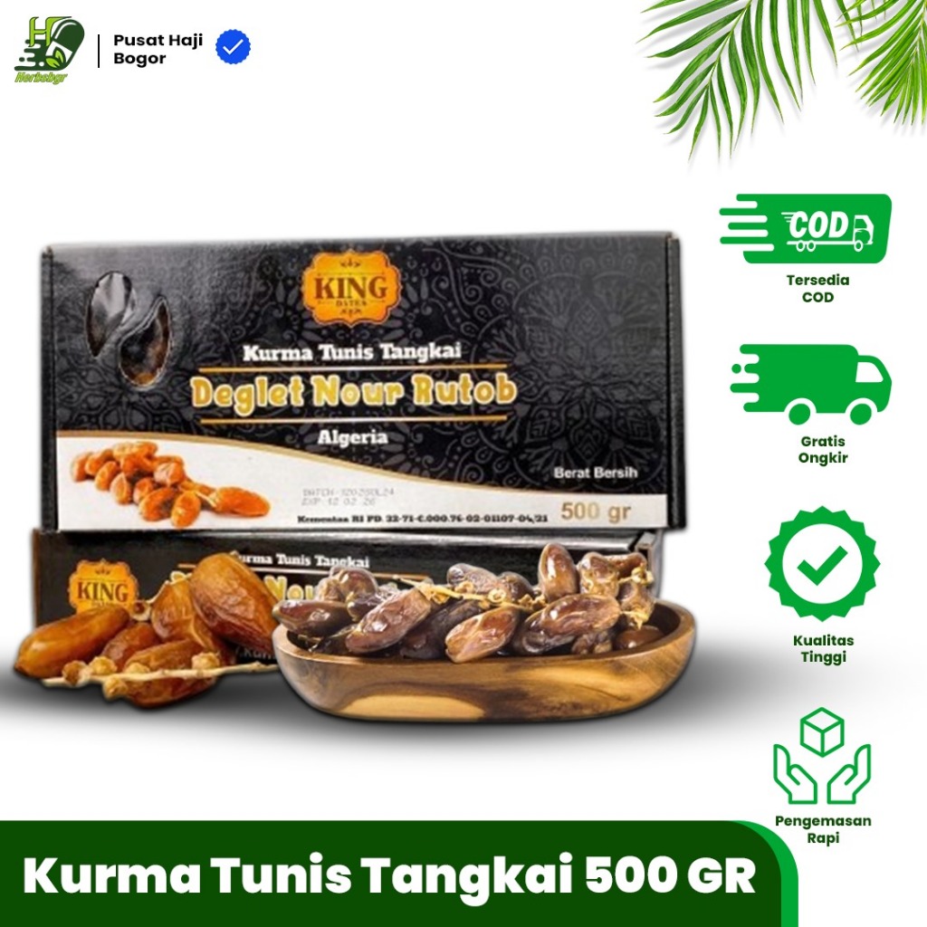 

Kurma Tunisia Tangkai 500 gram Premium Original Kurma Tunis