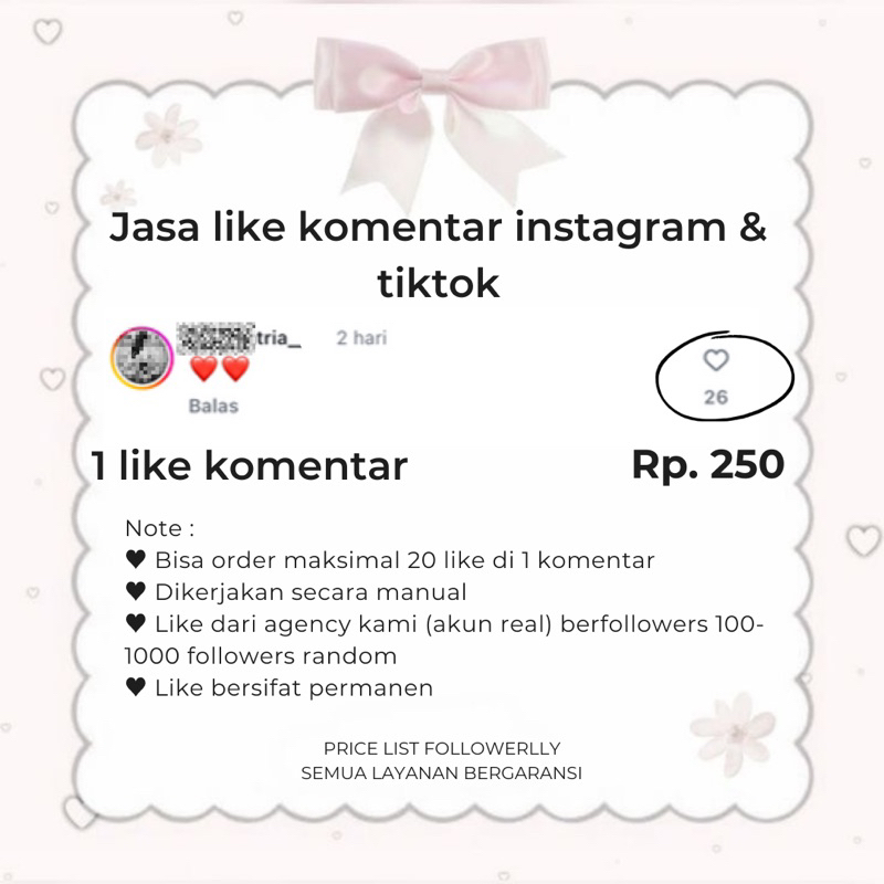 Jasa like komentar instagram real ig permanen