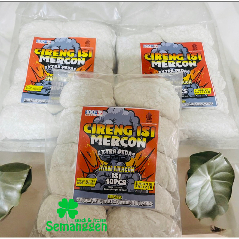 

Cireng Mercon isi ayam suwir