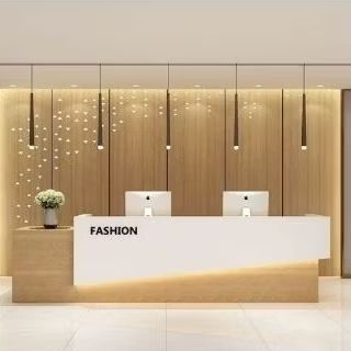 Pembayaran Meja resepsionis panjang 4 meter