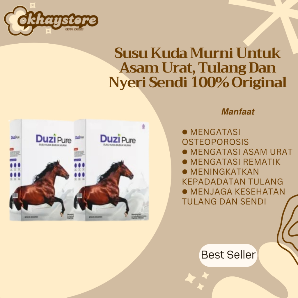 

Susu Kuda Murni Untuk Asam Urat, Tulang Dan Nyeri Sendi 100% Original
