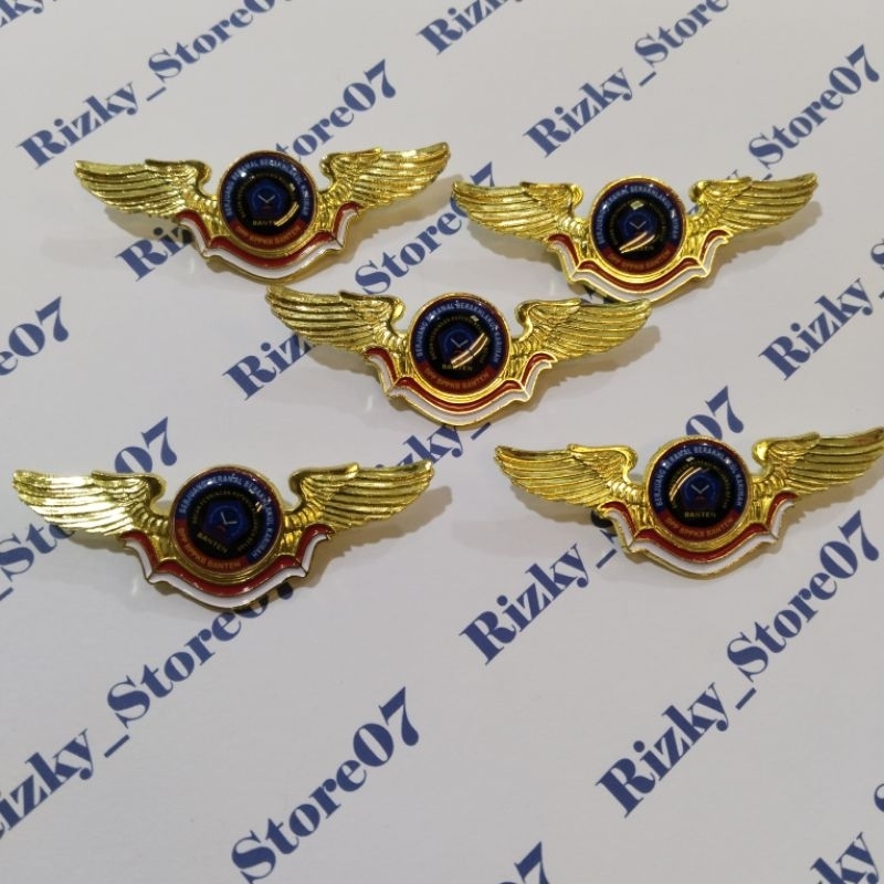 pin lencana logo BPPKB Banten /wing logo BPPKB banten