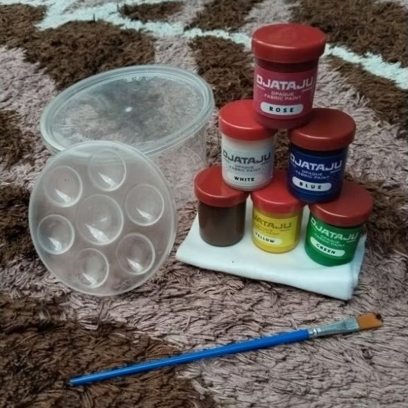 

paket lukis lengkap cat tekstil