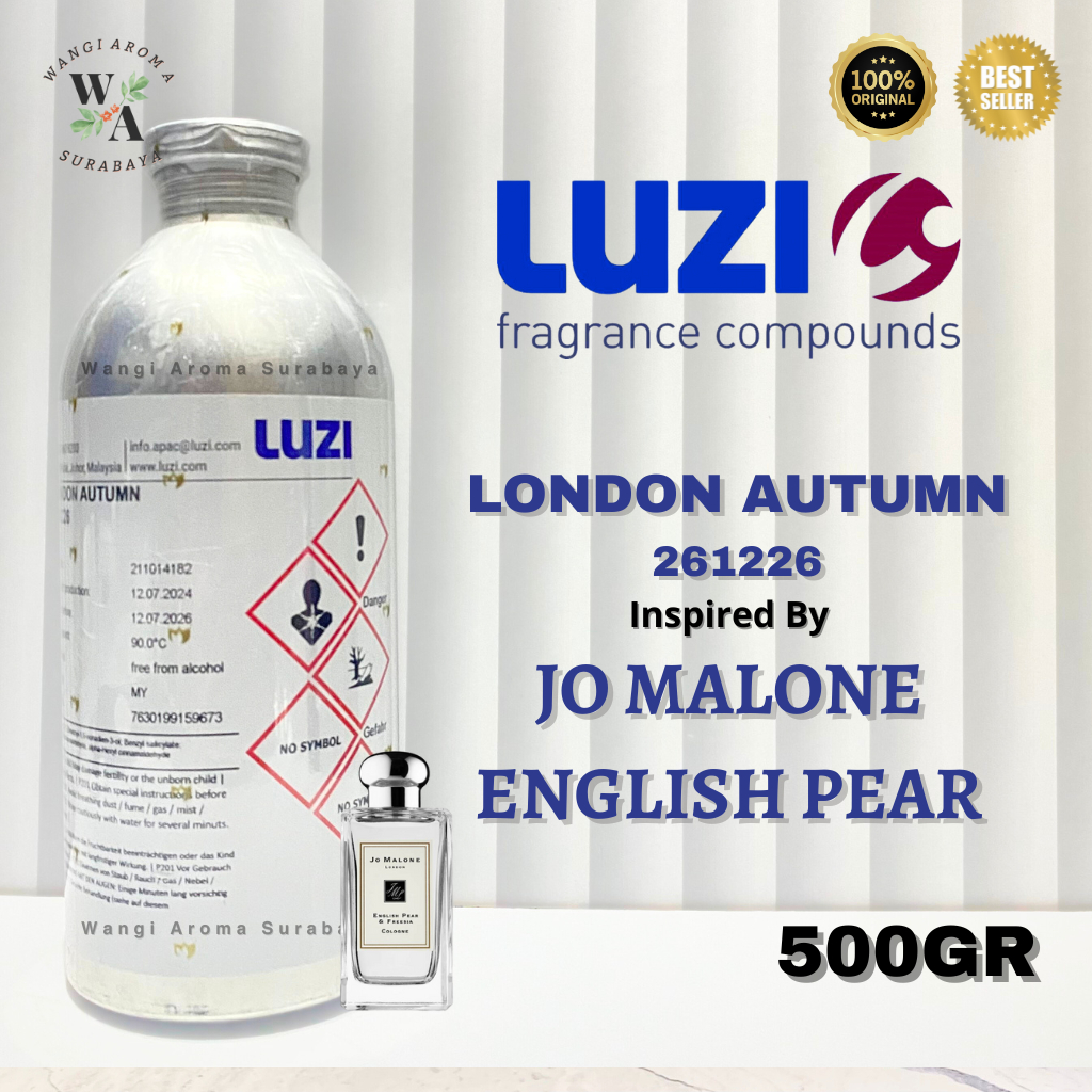 Bibit Parfum LUZI LONDON AUTUMN 261226 Searah JO MALONE ENGLISH PEAR 500GR Segel