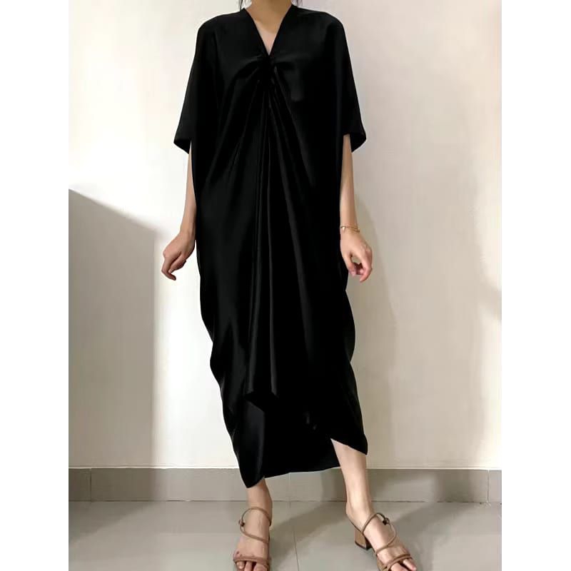 KAFTAN POLOS MAXMARA LEBARAN IDUL FITRI RAMADHAN BAJU MUSLIM