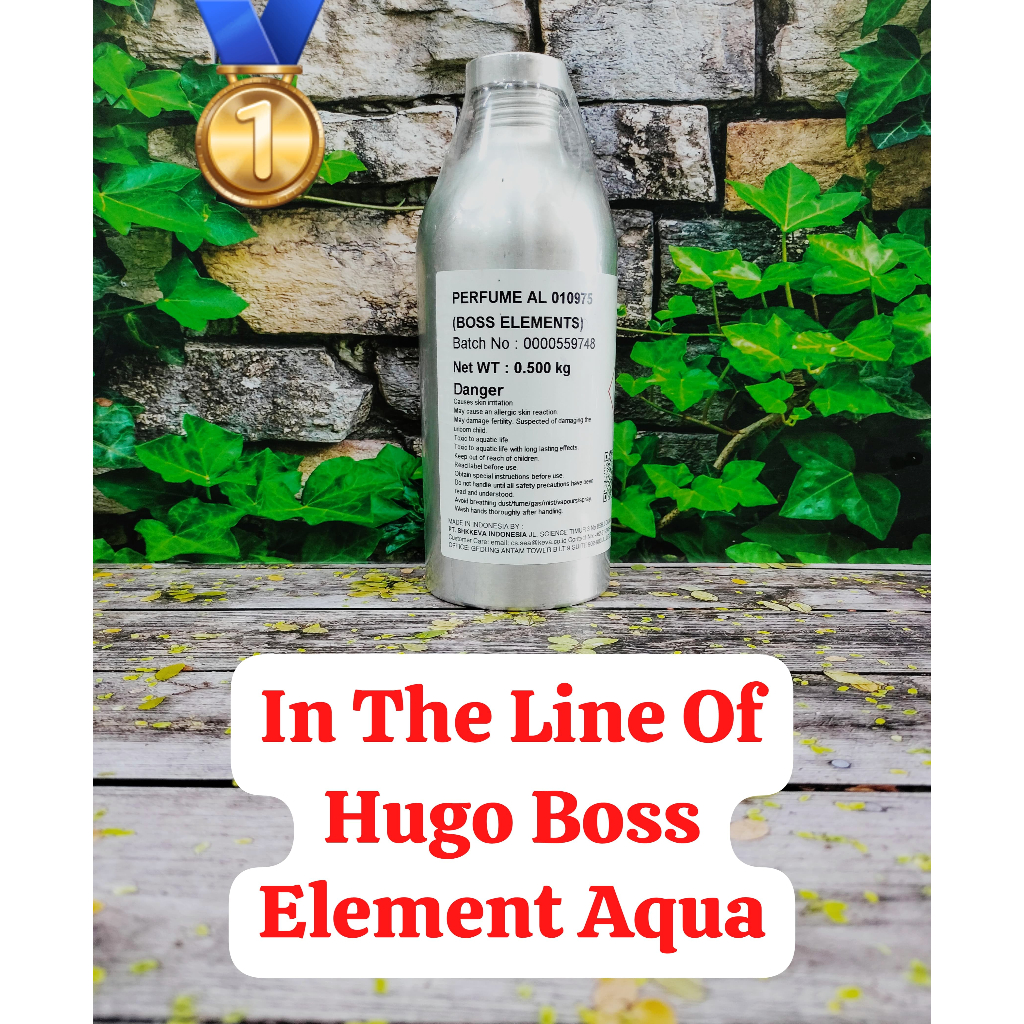 BIBIT PARFUM DARI KEVA (AL 010975) HUGO BOSS ELEMENT AQUA SEGEL 500 GRAM (ORIGINAL)