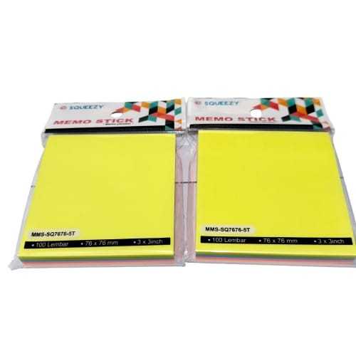 

MEMO STICK 5 WARNA 76X76 SQ 7676 SQUEEZY