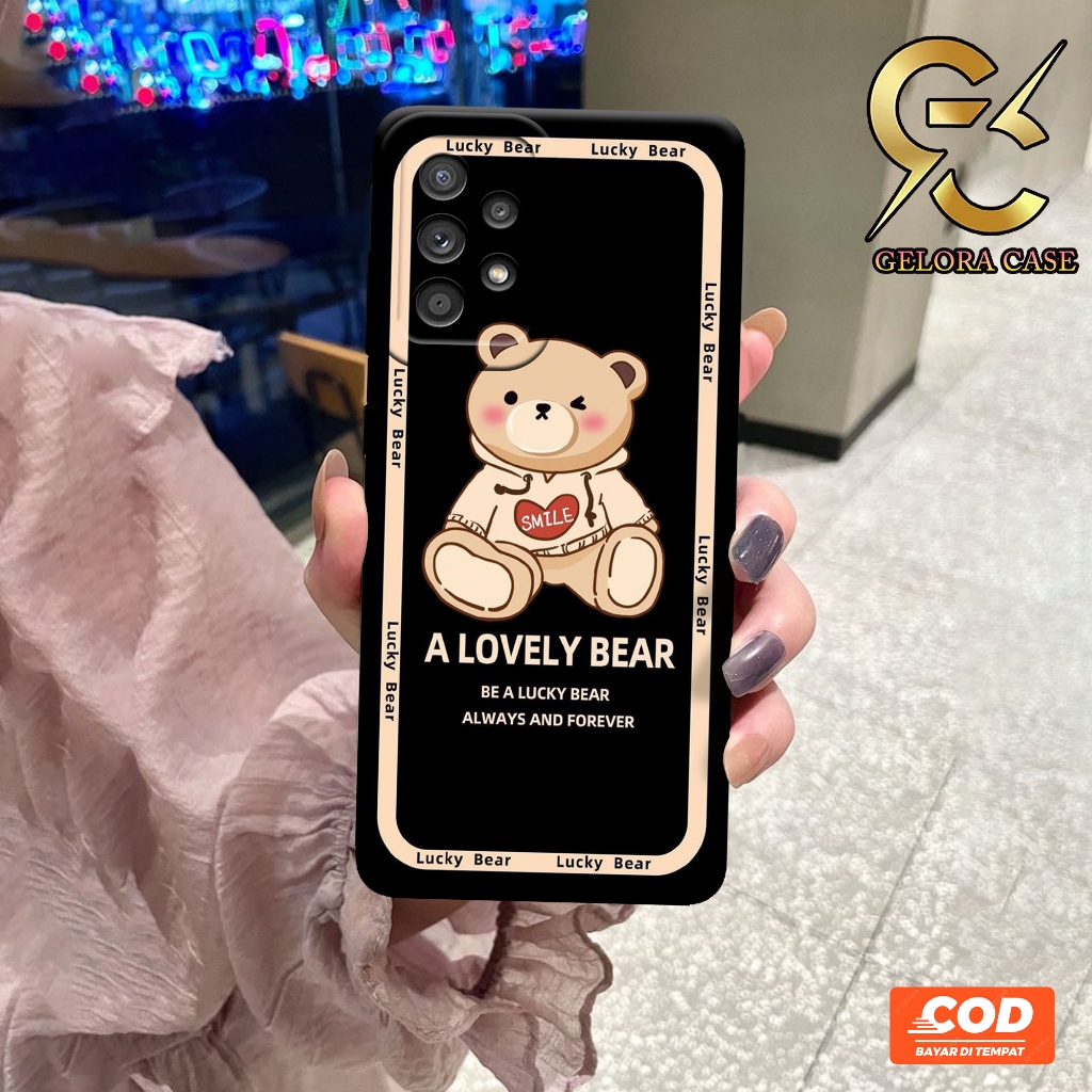 Softcase Samsung Galaxy A52 5G / A52s 5G - Geloracase - Case Samsung A52 5G - Motif Case Bear - Case