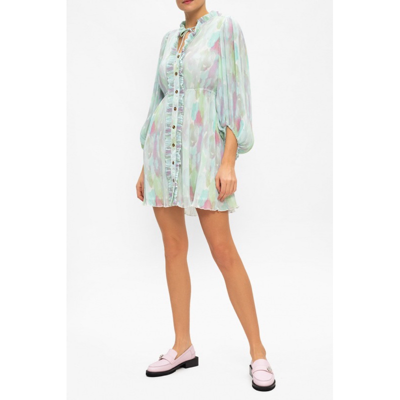 pleats dress ganni