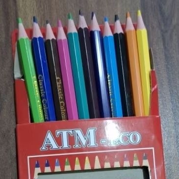 

Pensil 12 Warna Pendek ATM-non Toxic Colour -Pensil Gambar Murah Berkualitas