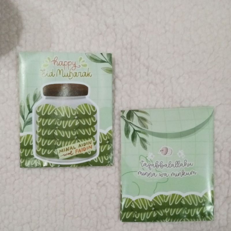 

Amplop Lebaran Motif Cookies Pandan
