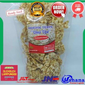 

Ashka Jaya Keripik Tempe Umi Upi Kemasan 200Gr Cemilan Keripik Tempe Khas Lampung Oleh Oleh Lampung